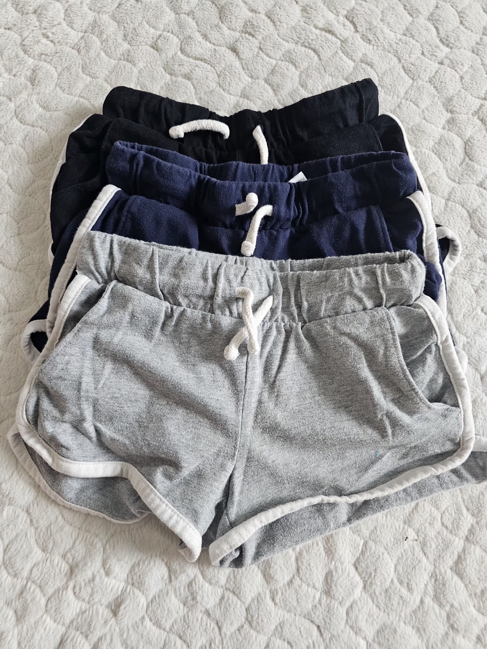 Little Girls Old Navy Athletic Drawstring Shorts - Gray, Navy & Black XS 5